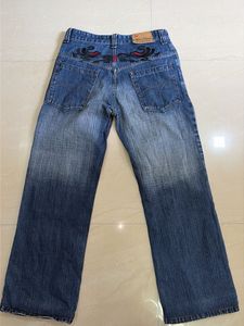 Y2K Unisex Bootcut Jeans W32 Premium Embroidery