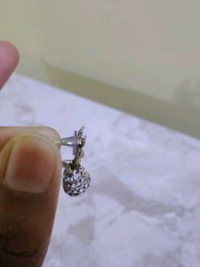 Oxidized Silver Peacock Jhumka Earrings