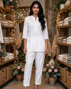 White Pleated Palazzo Pants