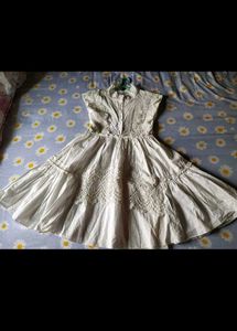 Chic White Lace Detail Dress