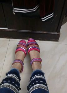 Embroidered Bohemian Style Shoes - New - 39/ UK
