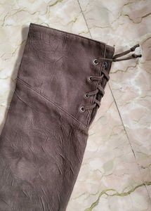 Mushroom Brown Suede-Finish Shirt/Jacket