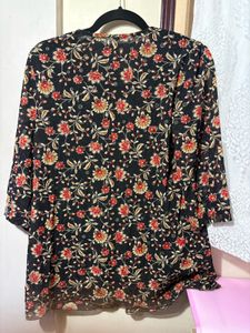 Chic Floral Print Blouse y2k