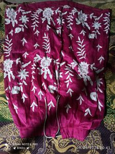 Embroidered Silk gown