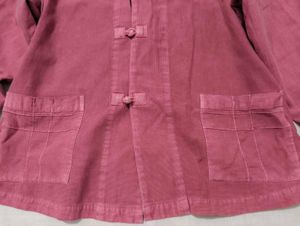 women mandarin collar knot Button shirt NKD