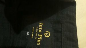 Men's Black Patterned Button-Up Shirt