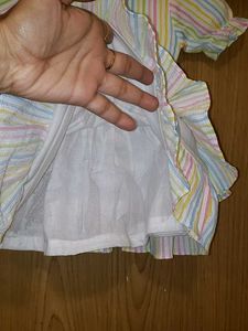 Striped Ruffled Tiered Dress