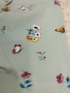 Cute Floral Butterfly Print Pants