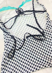 Chic Gingham Bikini Top