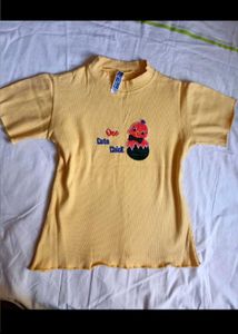 NEW! Cotton Ribbed Yellow Top