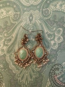 Bohemian Gemstone Dangle Earrings