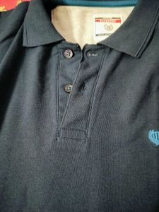 DUKE Dark Blue Polo T- Shirt with Heart Log💙