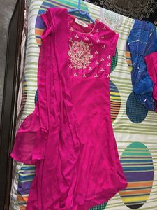 Beautiful Pink Embroidered Dress