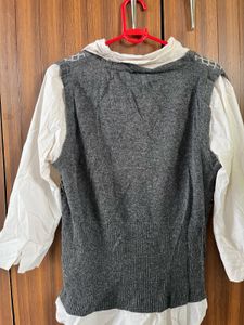 Y2K Argyle  sweater knit top