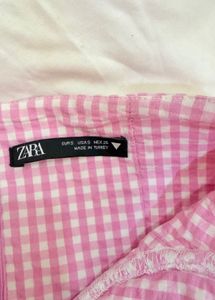 Pink Gingham Corset Top