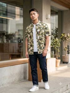 Rare Dickies Heritage Workwear Leaf Camo Short Sle