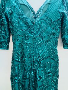Emerald Sequin Gown