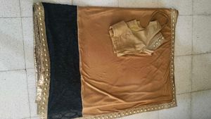 Party Wear Lycra Sari With Blouse