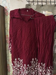 Maroon co ord set