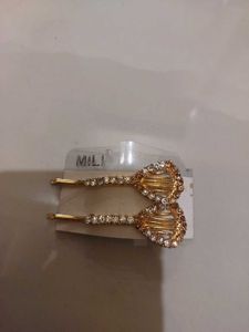 Sparkling Gold Hair Pins