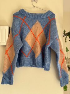 Argyle Knit Sweater