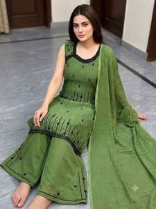 Elegant Green Kurta Set with Palazzo