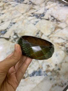 Textured Geometric Bangle Bracelet