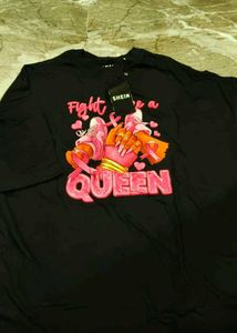Shein "Fight Like a Queen" Graphic Tee