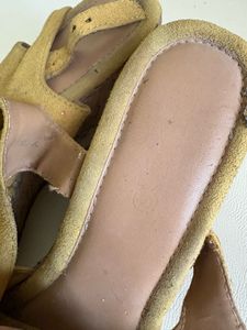 Westside Yellow Suede Wedge Sandals