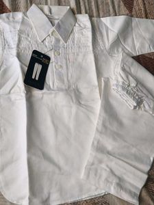 White Kurta Set