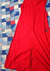 Elegant Red Maxi Dress