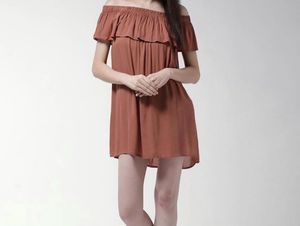 Chic Off-Shoulder Ruffle Dress