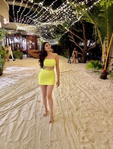 Forever 21 Lime Green Bodycon Mini Dress
