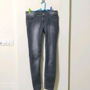 Grey Wash Skinny Jeans
