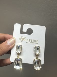 Sparkling Gemstone Drop Earrings