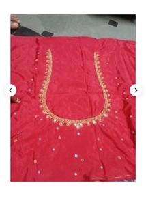 Red Embellished Lehenga Skirt