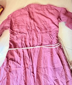 Pink Embroidered Kurta