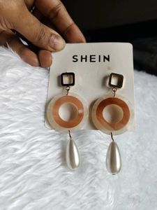 SHEIN Drop Earrings with Pearls