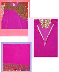 silk 3piece pant suit with dupatta