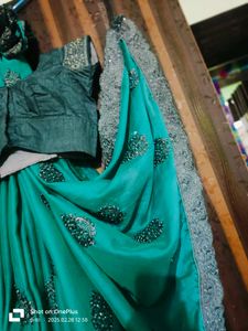 Women And Girls Sea Green Saree