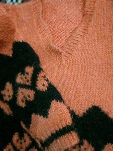 Unique Patterned Knit Sweater