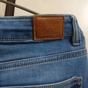Blue Distressed Skinny Jeans