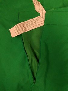 Solid Green Mini Skirt