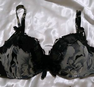 Floral Print Lace  Bra
