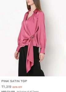 Vero Moda Satin Wrap Blouse