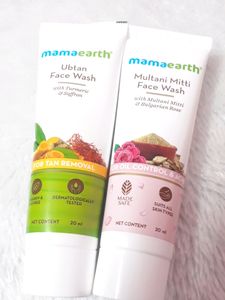 Mamaearth Multani face Wash And Vitamin C Cream