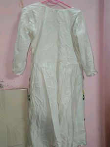 Embroidered White Kurta