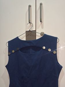 Chic Blue Cut-Out Dress