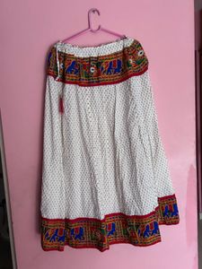 Boho Elephant Print Maxi Skirt