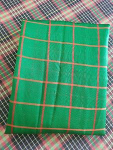 Green Checkered Saree
